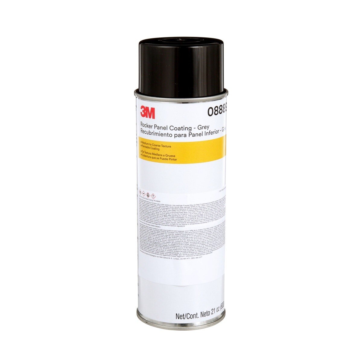 3M Rocker Panel Coating, Gray, 21 oz Net Wt (08889) (7100177460)  - (6Pack)