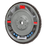3M 769F Flap Disc T29 Quick Change Abrasive Disc 80+, Purple, 7 in x 5/8 in-11 (7100177901) (5 Pack) - 4