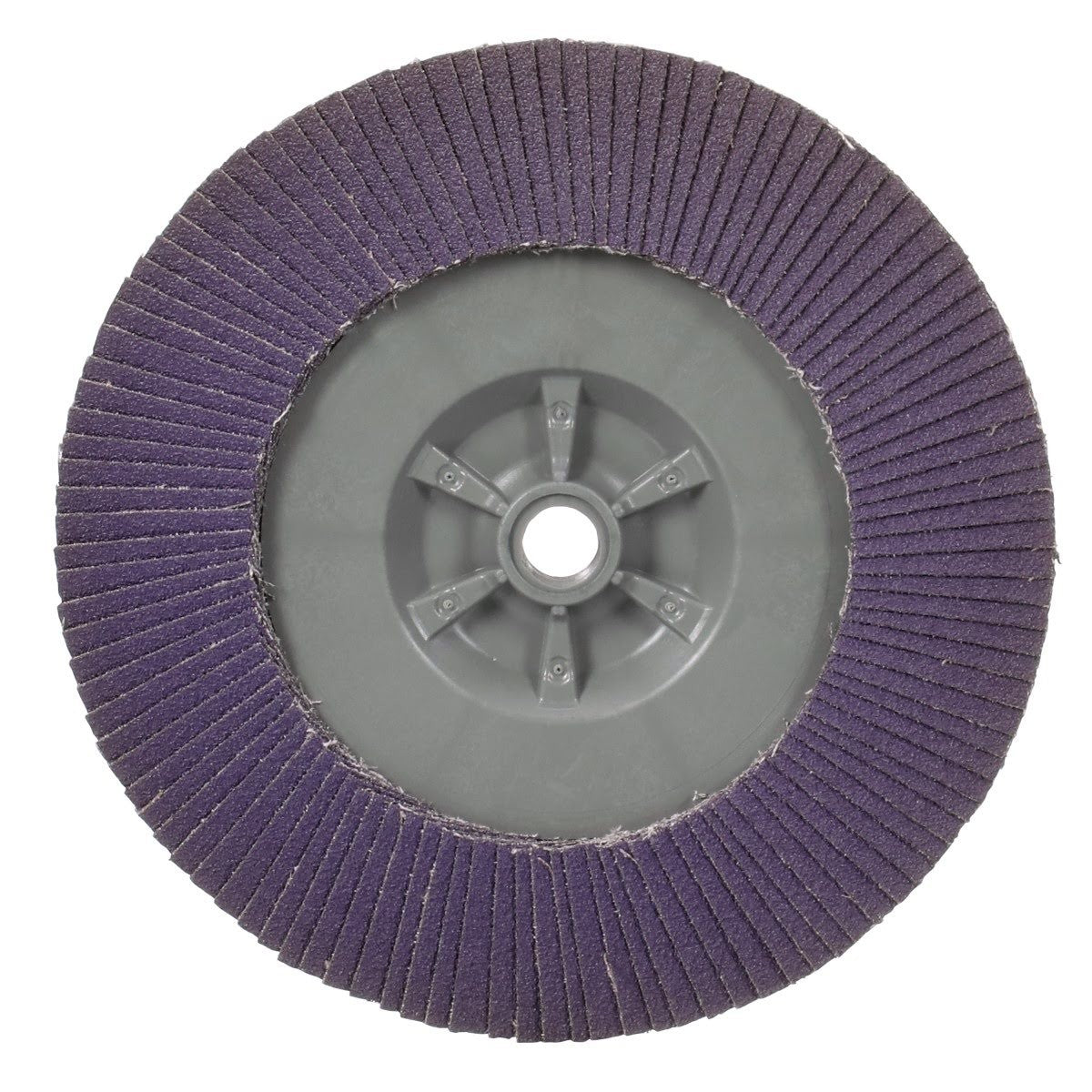 3M 769F Flap Disc T29 Quick Change Abrasive Disc 80+, Purple, 7 in x 5/8 in-11 (7100177901) (5 Pack) - 5