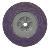 3M 769F Flap Disc T29 Quick Change Abrasive Disc 80+, Purple, 7 in x 5/8 in-11 (7100177901) (5 Pack) - 5
