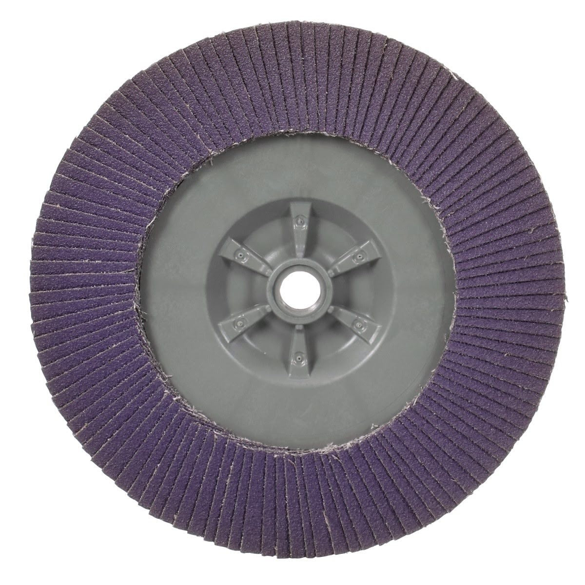 3M 769F Flap Disc T29 Quick Change Abrasive Disc 80+, Purple, 7 in x 5/8 in-11 (7100177901) (5 Pack) - 5