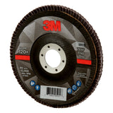 3M 769F 05929 Flap Disc, T29 Conical, Precision Shaped Ceramic 120+, Purple, 5 in x 7/8 in (7100177972) (10 Pack) - 4