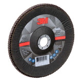 3M 769F Flap Disc Type 29, 80+ Grit, 7 in x 7/8 in for Grinding and Finishing on Carbon and Stainless Steel (7100177999) (250 Pack) - 3