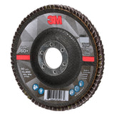 3M 769F Flap Disc, T29, 60+, Precision Shaped Ceramic, Purple, 4-1/2 in x 7/8 in (7100178027) (10 Pack) - 5