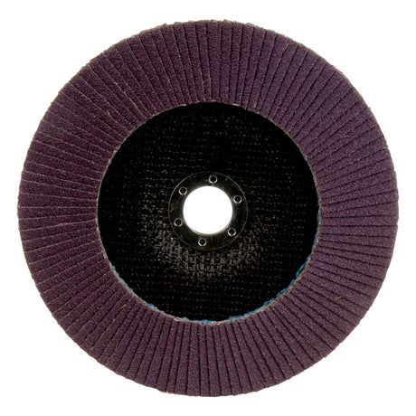 3M 769F Flap Disc, Type 27, Precision Shaped Ceramic 60+, Purple, 7 in x 7/8 in (7100178030) (5 Pack) - 3