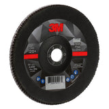 3M 769F Flap Disc, Type 29, 120+, Precision Shaped Ceramic, Purple, 7 in x 7/8 in (7100178089) (250 Pack) - 4