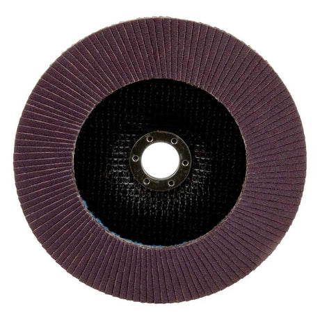 3M 769F Flap Disc Type 27, 120+ Grit, 7 in x 7/8 in for Grinding and Finishing on Carbon and Stainless Steel (7100178090) (5 Pack) - 3