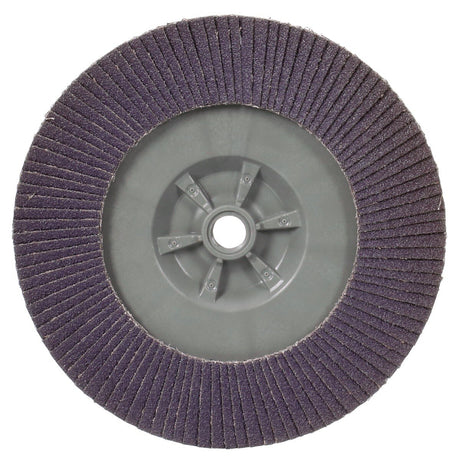 3M 769F Flap Disc, Type 27 Quick Change, Ceramic Precision-Shaped Grain, 60+, Purple, 7 in x 5/8 in-11 (7100178191) (5 Pack) - 4