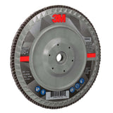 3M 769F Flap Disc Type 27 Quick Change, 80+ Grit, 7 in x 5/8-11 for Grinding and Finishing on Carbon and Stainless Steel (7100178236) (5 Pack) - 2