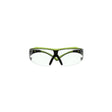 3M SF401XAF-GRN SecureFit 400 Series Safety Glasses, Green/Black, Clear Anti-Fog/Anti-Scratch Lens (7100180045)  - (20 Pack)