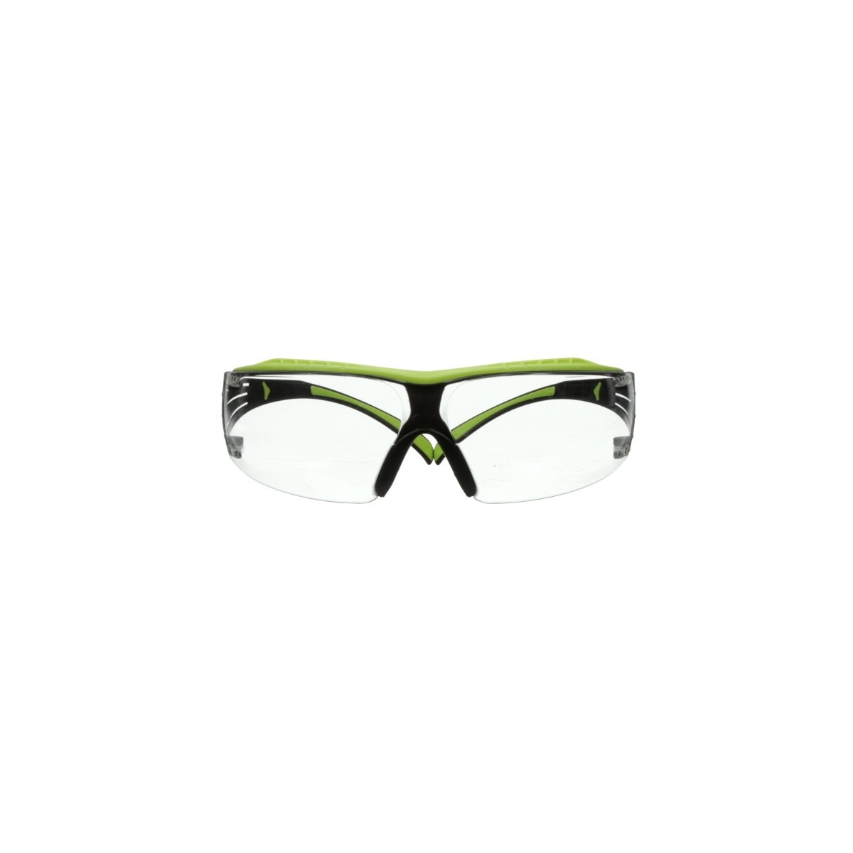 3M SF401XAF-GRN SecureFit 400 Series Safety Glasses, Green/Black, Clear Anti-Fog/Anti-Scratch Lens (7100180045)  - (20 Pack)