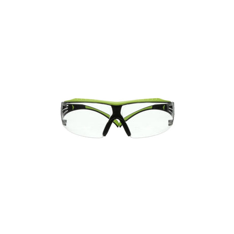 3M SF401XAF-GRN SecureFit 400 Series Safety Glasses, Green/Black, Clear Anti-Fog/Anti-Scratch Lens (7100180045)  - (20 Pack)