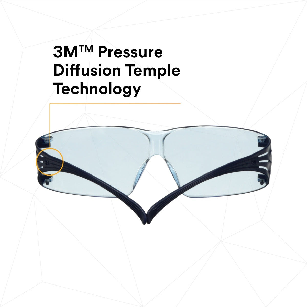 3M SF204SGAF-BLU SecureFit Protective Eyewear 200 Series, Blue Temples, Blue Scotchgard Anti-Fog Lens (7100180046)  - (20 Pack) - 3