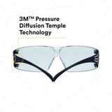 3M SF204SGAF-BLU SecureFit Protective Eyewear 200 Series, Blue Temples, Blue Scotchgard Anti-Fog Lens (7100180046)  - (20 Pack) - 3
