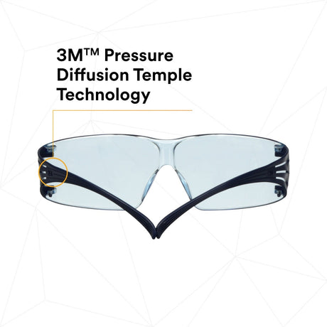 3M SF204SGAF-BLU SecureFit Protective Eyewear 200 Series, Blue Temples, Blue Scotchgard Anti-Fog Lens (7100180046)  - (20 Pack) - 3