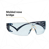 3M SF204SGAF-BLU SecureFit Protective Eyewear 200 Series, Blue Temples, Blue Scotchgard Anti-Fog Lens (7100180046)  - (20 Pack) - 6