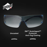 3M SF204SGAF-BLU SecureFit Protective Eyewear 200 Series, Blue Temples, Blue Scotchgard Anti-Fog Lens (7100180046)  - (20 Pack) - 7