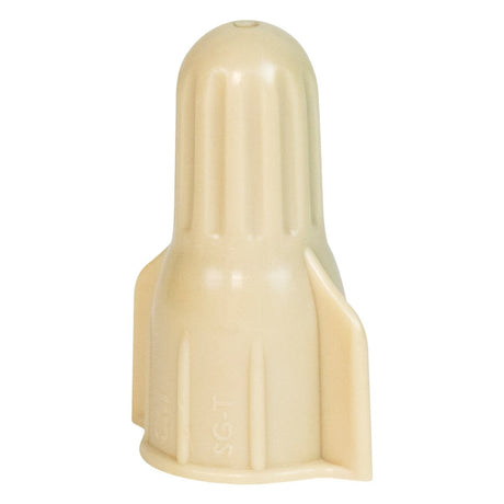 3M SG-T POUCH Secure Grip Wire Connector, Twist-on, Steel Spring, Straight Wing, 22-10 AWG, Tan (7100180514) (1000 Pack)