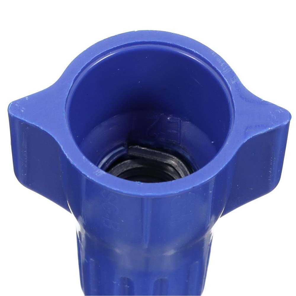 3M SG-B POUCH Secure Grip Wire Connector, Steel Spring Connectors, 14-6 AWG, Straight Wing Design, Blue SGB (7100180516) (500 Pack) - 2