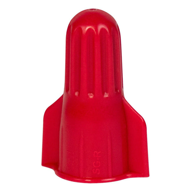 3M SG-R POUCH Secure Grip Wire Connector, Steel Spring, 18 to 8 AWG, Straight Wing Design, Red (7100180654) (1000 Pack)