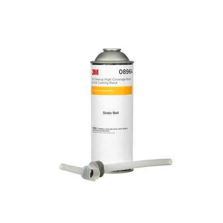 3M 08964 No Cleanup High Coverage Body Schutz Coating, Rubberized Undercoat, Solvent-based Liquid, Black, 22.4 fl oz (7100191410)  - (6 Pack)