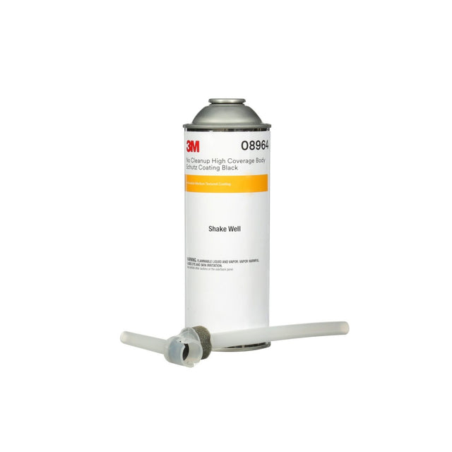 3M 08964 No Cleanup High Coverage Body Schutz Coating, Rubberized Undercoat, Solvent-based Liquid, Black, 22.4 fl oz (7100191410)  - (6 Pack)
