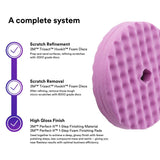 3M Perfect-It 1-Step Foam Finishing Pad, Quick Connect, Purple, 6 in (33034) (7100191413)  - (6Pack) - 4