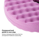 3M Perfect It 1 Step Foam Finishing Pad, Quick Connect, Waffle Face, Purple, 8 in (33035) (7100191416)  - (6Pack) - 3