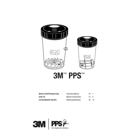 3M 26124 PPS Series 2.0 Type H/O Pressure Cup with Air Hose, Large/Standard, Transparent, 28 fl oz (7100191753)  - (2 Pack) - 4