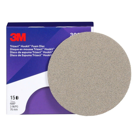 3M 443SA 30804 Trizact Hookit Foam Disc, 8000, 3 in (7100193763) (60 Pack) - 2