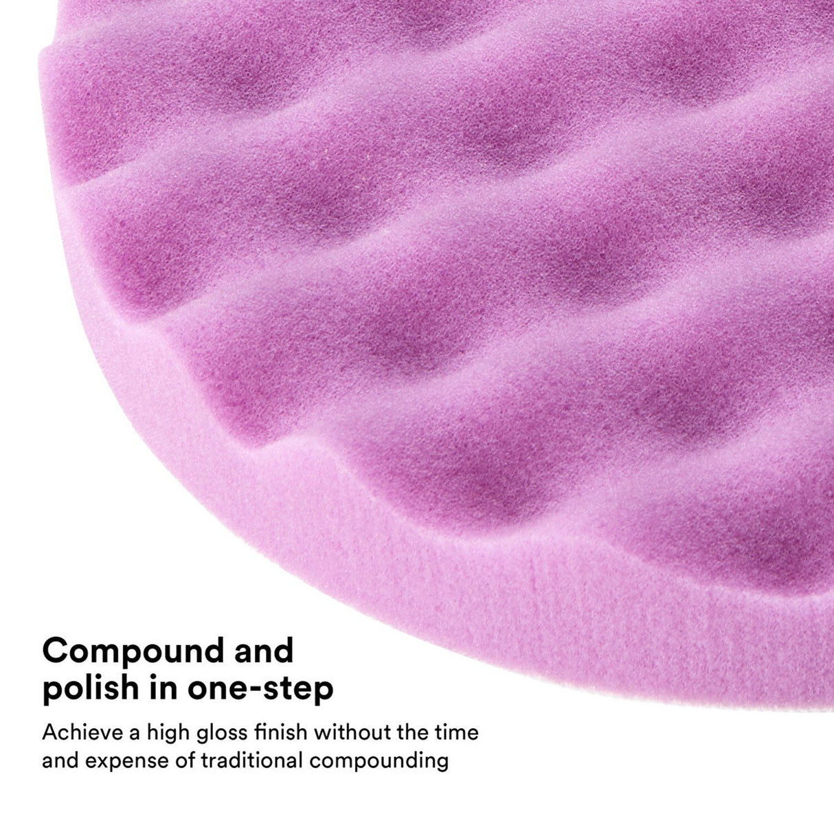 3M 33036 Hookit 1-Step Foam Finishing Pad, Purple, 8 in (7100193785) (24 Pack) - 3