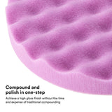 3M 33036 Hookit 1-Step Foam Finishing Pad, Purple, 8 in (7100193785) (24 Pack) - 3