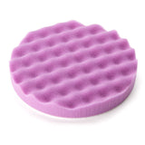 3M 33042 Hookit 1-Step Foam Finishing Pad, Waffle Face, Purple, 6 in (7100193787) (24 Pack)