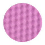 3M 33042 Hookit 1-Step Foam Finishing Pad, Waffle Face, Purple, 6 in (7100193787) (24 Pack) - 2