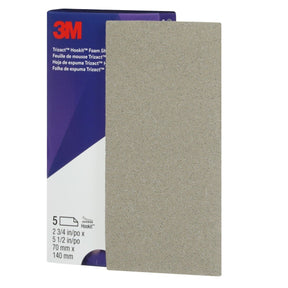 3M 443SA 30803 Trizact Hookit Foam Abrasive Sheet, Silicon Carbide 8000 Grit, Gray, 70 mm x 140 mm (7100194290) (50 Pack)