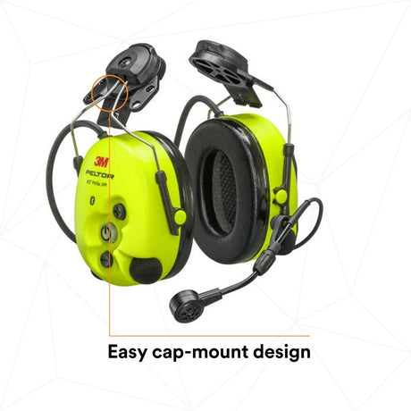 3M MT15H7P3EWS6 PELTOR WS ProTac XPI Headset Hard Hat Attached (7100195960) - 8
