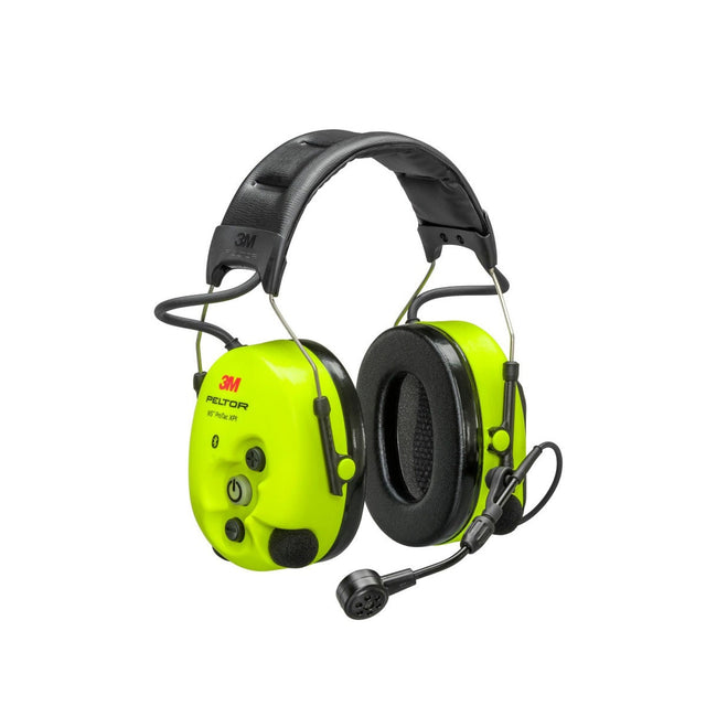 3M MT15H7AWS6 PELTOR WS ProTac XPI Bluetooth Headset with Noise-Canceling Microphone, Headband, Yellow (7100196045)