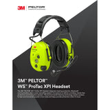 3M MT15H7AWS6 PELTOR WS ProTac XPI Bluetooth Headset with Noise-Canceling Microphone, Headband, Yellow (7100196045) - 6