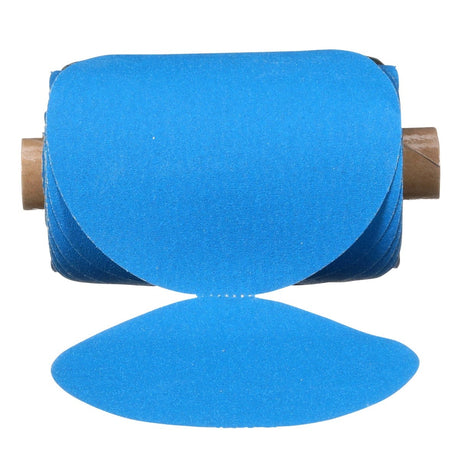 3M 321U 36266 Stikit Blue Abrasive Disc Roll, No Hole, 5 in, 120 Grade (7100199700) (500 Pack) - 4