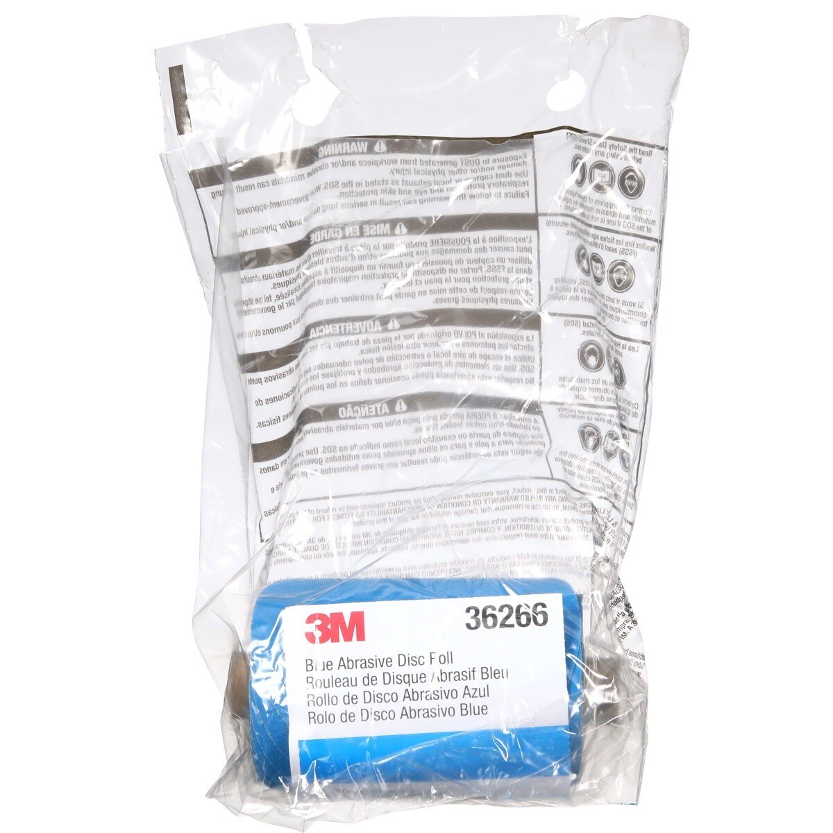 3M 321U 36266 Stikit Blue Abrasive Disc Roll, No Hole, 5 in, 120 Grade (7100199700) (500 Pack) - 6