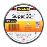 3M 33+-3/4X76FT-1 Scotch Super 33+ Vinyl Electrical Tape, Black, 3/4 in x 76 ft, 1 in Core, 7 mil, Professional Grade, All-Weather, Flame Retardant (7100201470)  - (100 Pack) - 3