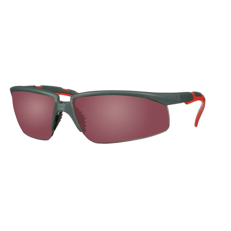 3M S2024AS-RED Solus 2000 Series Safety Glasses Anti-Scratch Red Mirror Lens Gray/Red Frame Adjustable Ratchet Temples (7100203162) (20 Pack) - 4