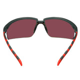 3M S2024AS-RED Solus 2000 Series Safety Glasses Anti-Scratch Red Mirror Lens Gray/Red Frame Adjustable Ratchet Temples (7100203162) (20 Pack) - 6