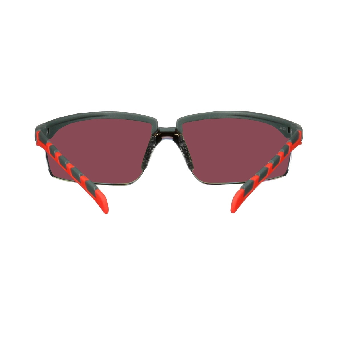 3M S2024AS-RED Solus 2000 Series Safety Glasses Anti-Scratch Red Mirror Lens Gray/Red Frame Adjustable Ratchet Temples (7100203162) (20 Pack) - 7