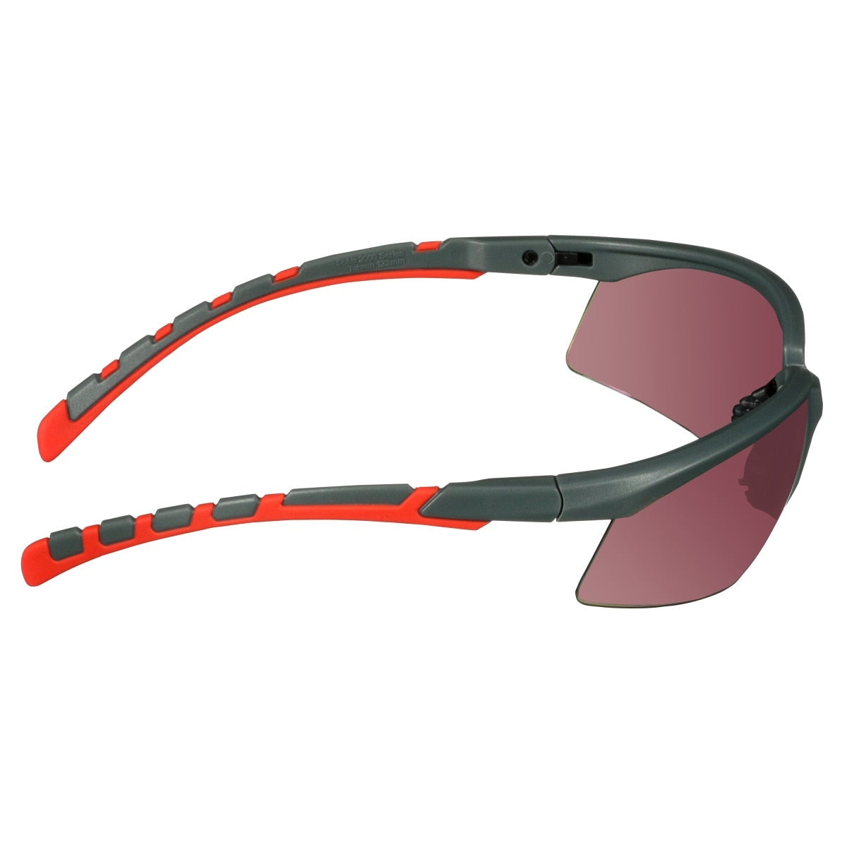 3M S2024AS-RED Solus 2000 Series Safety Glasses Anti-Scratch Red Mirror Lens Gray/Red Frame Adjustable Ratchet Temples (7100203162) (20 Pack) - 9