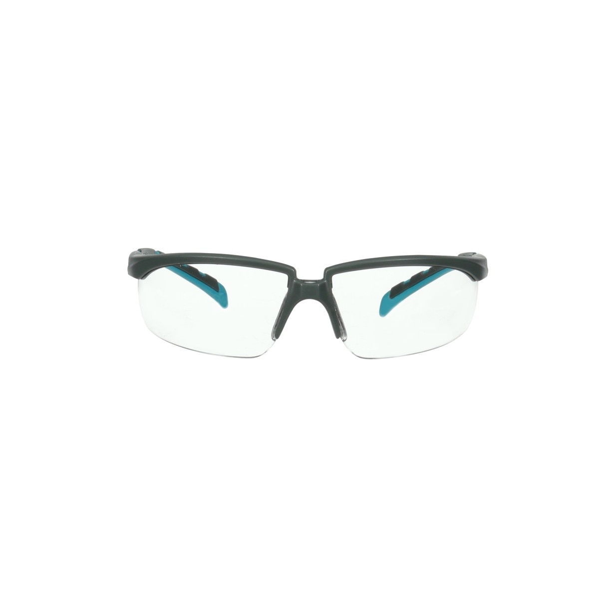 3M S2001SGAF-BGR Solus 2000 Series, Gray/Blue-Green Temples, Scotchgard Anti-Fog Coating, Clear AF-AS lens (7100203178) (20 Pack)