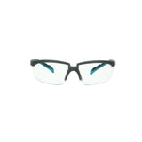 3M S2001SGAF-BGR Solus 2000 Series, Gray/Blue-Green Temples, Scotchgard Anti-Fog Coating, Clear AF-AS lens (7100203178) (20 Pack)