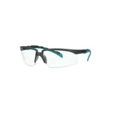 3M S2001SGAF-BGR Solus 2000 Series, Gray/Blue-Green Temples, Scotchgard Anti-Fog Coating, Clear AF-AS lens (7100203178) (20 Pack) - 3