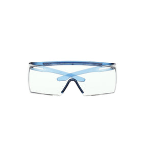 3M SF3701AS-BLU SecureFit 3700 Series OTG Safety Glasses, Anti Scratch Clear Lens, Blue Temples (7100203180) (10 Pack)