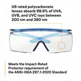 3M SF3701AS-BLU SecureFit 3700 Series OTG Safety Glasses, Anti Scratch Clear Lens, Blue Temples (7100203180) (10 Pack) - 6